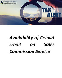 Availability of Cenvat credit on Commission Agent Service on sale of dutiable goods