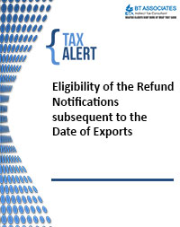 Eligibility of the Refund Notifications subsequent to the Date of Exports
