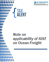 Note on applicability of IGST on Ocean Freight