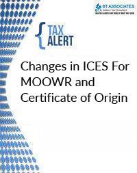 

Changes in ICES For MOOWR and Certificate of Origin