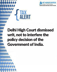 

Delhi High Court dismissed writ, not to interfere the policy decision of the Government of India