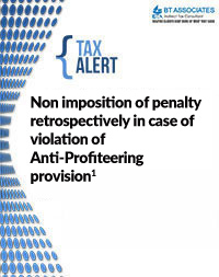 

Non imposition of penalty retrospectively in case of violation of Anti-Profiteering provision1